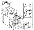 Kenmore 1106517402 machine sub-assembly diagram