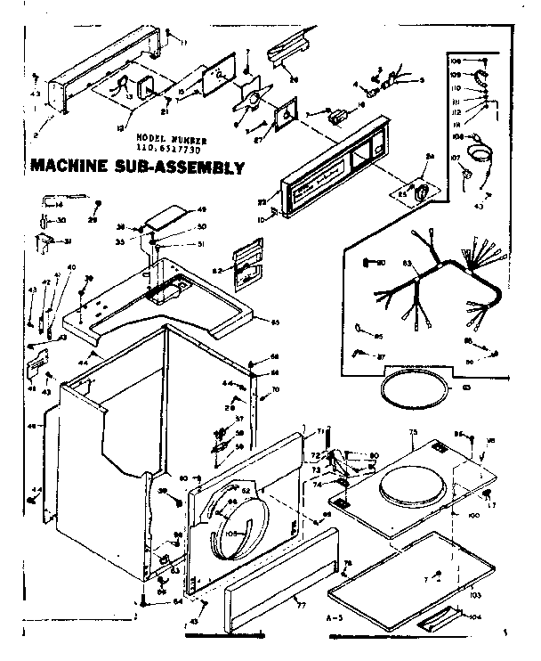 MACHINE SUB-ASSEMBLY