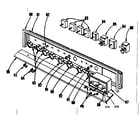 Kenmore 101903610 control panel section diagram