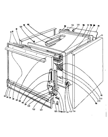 Lower oven section