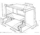 Kenmore 101990631 main structure section diagram