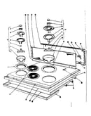 Cook top section