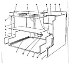 Kenmore 101905610 main structure section diagram