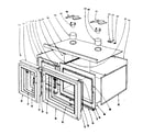 Kenmore 101905610 oven structure section diagram