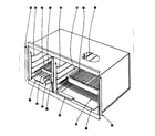 Kenmore 101905610 oven assembly section diagram