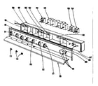 Kenmore 101905610 control panel section diagram