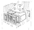 Kenmore 101906611 oven structure diagram