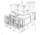 Kenmore 101906620 oven structure diagram