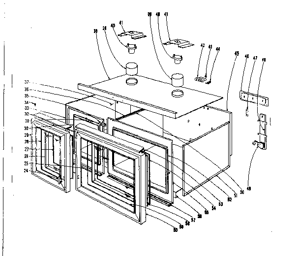 Oven structure section