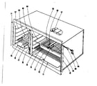 Kenmore 101906625 oven assembly section diagram
