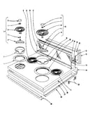 Cook top section