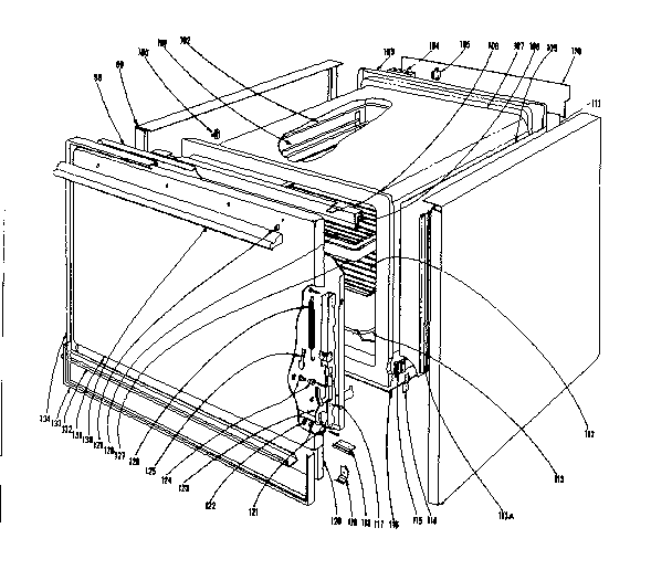 Lower oven section