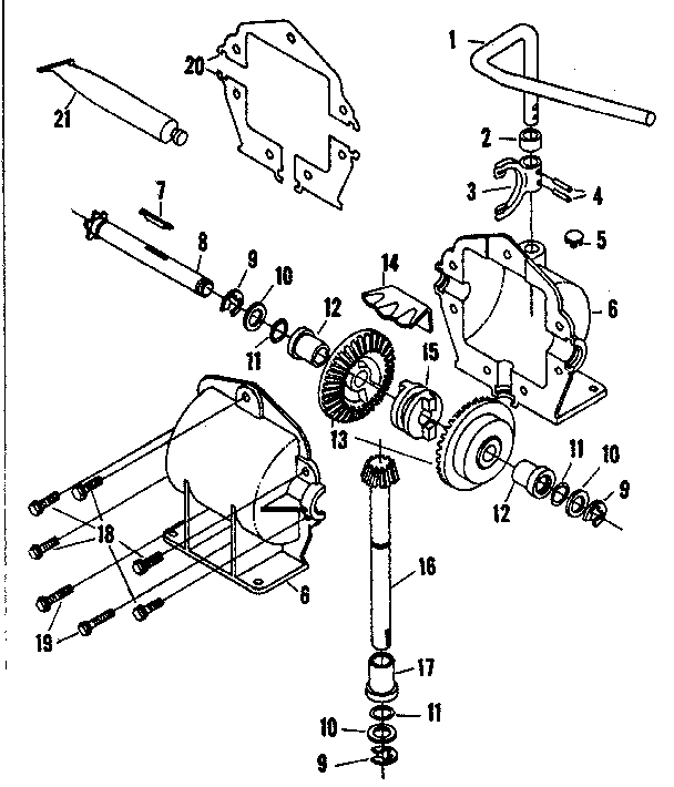 Part no. 53105 gear case