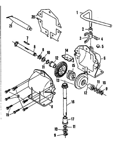 Part no. 53105 gear case