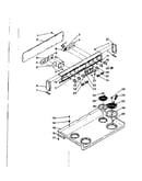 Backguard and cooktop assembly