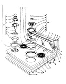 Cook top section