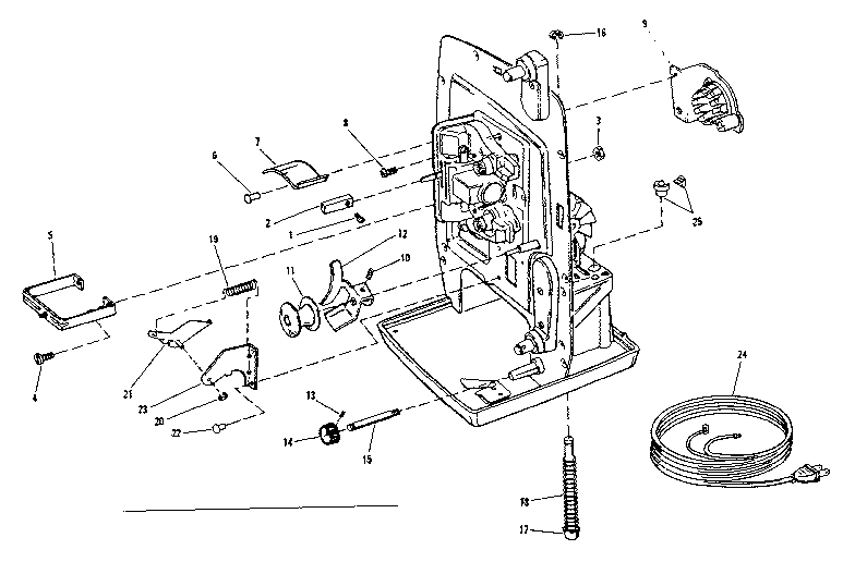 LAMPHOUSE AND MAIN FRAME PARTS