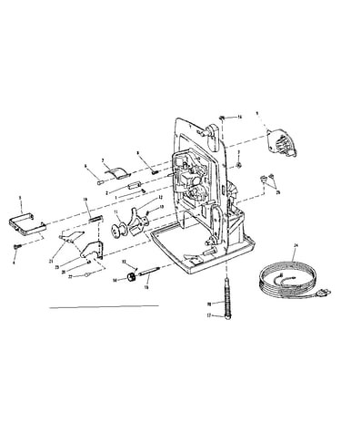 Lamphouse and main frame parts
