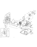 Motor, fans and base