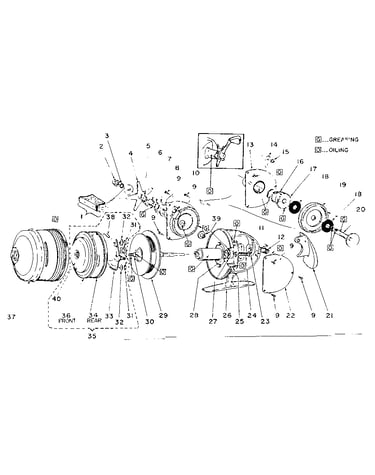 Dual drag  reel assembly