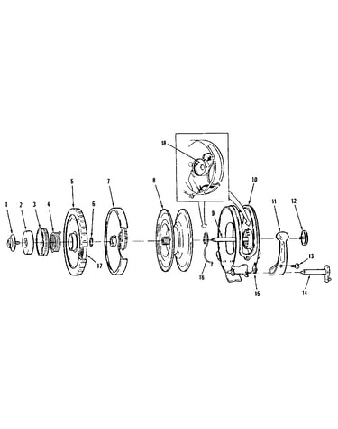 Fly reel assembly