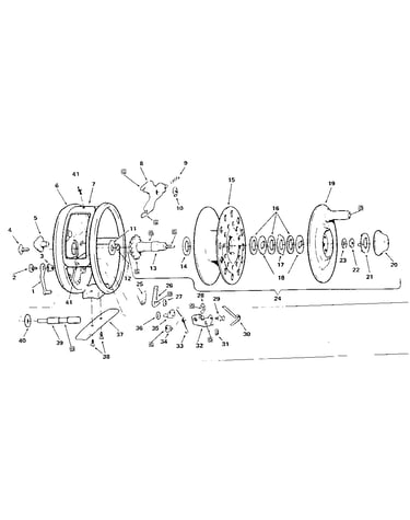 Fly reel assembly