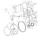 Sears 3391584 frame assembly diagram