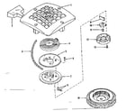 Craftsman 14366501 rewind starter diagram