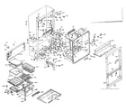 Kenmore 106S14GLBC cabinet parts diagram
