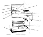 Kenmore 6287616520 cabinet parts diagram