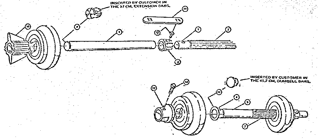 Barbell and dumbell assembly