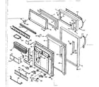 Kenmore 1066676613 door parts diagram