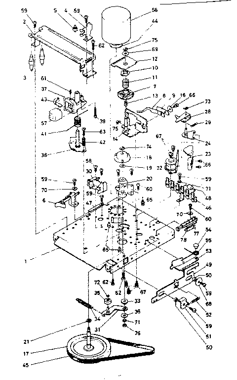 Tape mechanism parts