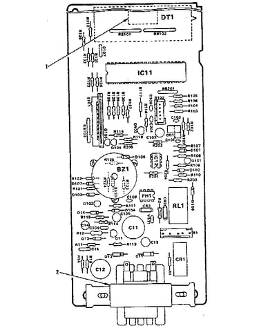 Power and control circuit board (part no. 12674)
