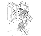 Kenmore 2538638262 cabinet parts diagram