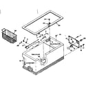Kenmore 1986216150 cabinet parts diagram
