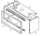 Kenmore 3639888810 upper oven cabinet parts diagram