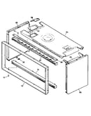 Upper oven cabinet parts