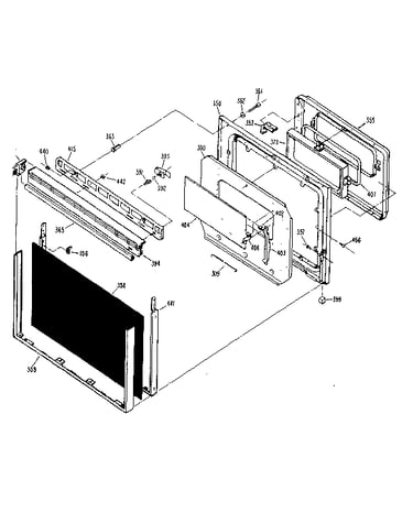 Lower oven door
