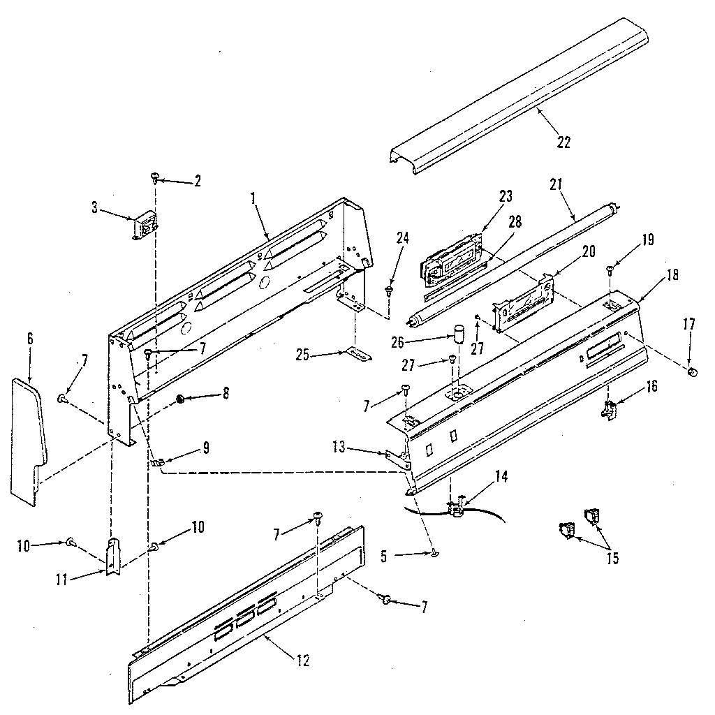 Backguard section