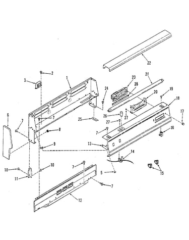 Backguard section