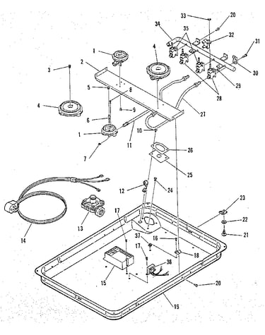 Burner section