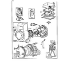 Briggs & Stratton 80200 TO 80299 (2916 - 2916) rewind starter assembly diagram