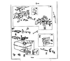 Briggs & Stratton 80200 TO 80299 (2226 - 2226) carburetor and fuel tank assembly diagram