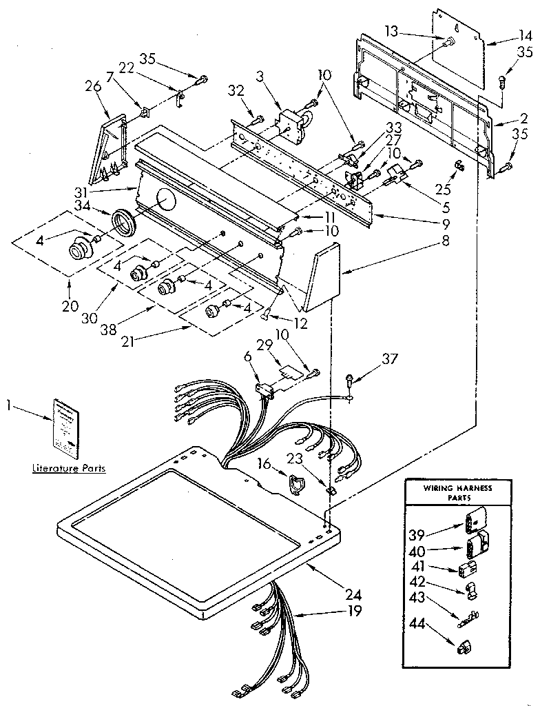 Top and console parts