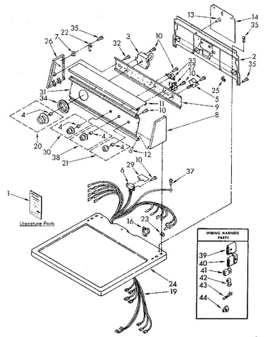 Top and console parts