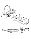 Handlebar, foot strap, and bench assemblies