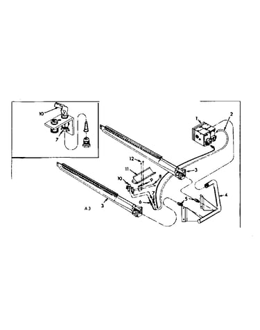 Burner and manifold assembly