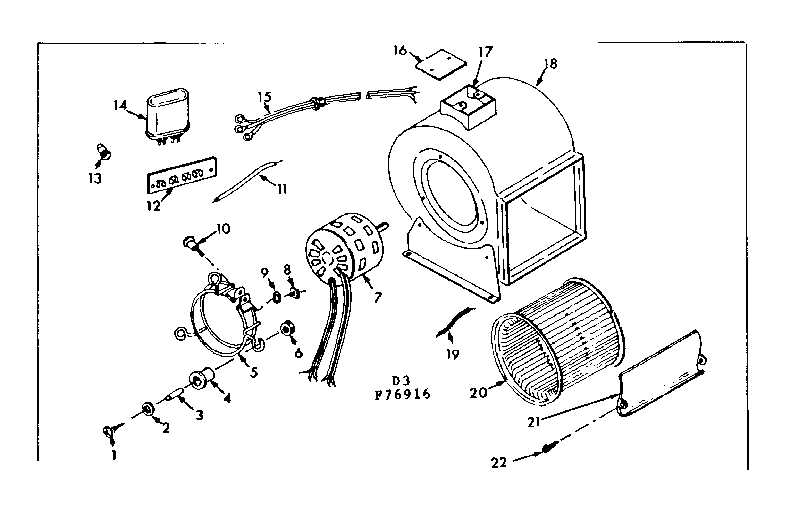 H-q blower assembly