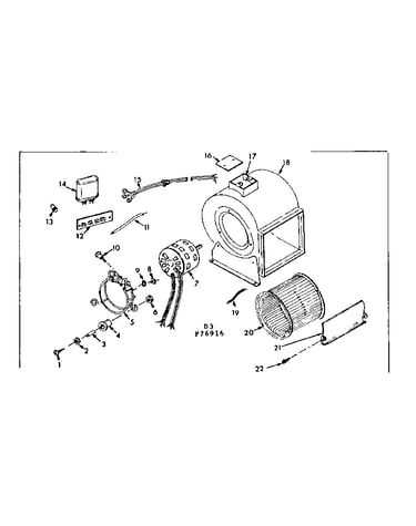 H-q blower assembly